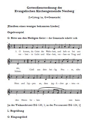 Kirche Neuberg Gottesdienstablauf