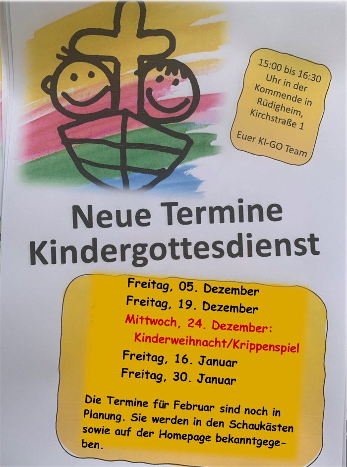 Einladung Kindergottesdienst